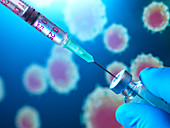 Vaccine research, conceptual image
