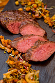 Flank steak with vegetables