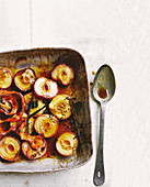 Oven roasted peaches