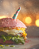 A unicorn burger