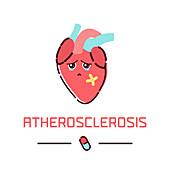 Atherosclerosis, conceptual illustration