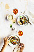 Black Lentil Salad with Tangerine Vinaigrette