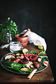 Grilled Octopus and Chorizo Salad
