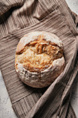 Freshly baked loaf of bread