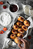 Doughnuts with jelly