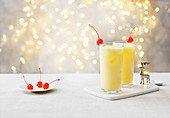 Snowball cocktail with Advocaat
