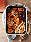 Roasted vegetables with pumpkin
