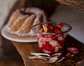 Litchi-raspberry jam and gugelhupf