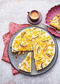 Mango-Frischkäsetorte ohne Backen