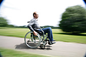 Man using a wheelchair