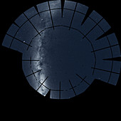Milky Way in northern hemisphere skies, TESS image mosaic