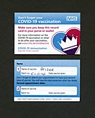 English Vaccination Card
