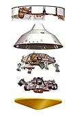 Mars 2020 spacecraft, illustration