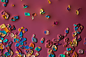 Ammonium cerium nitrate, polarised light micrograph