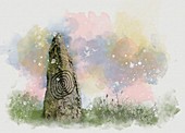 Standing stone, illustration