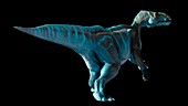 Artwork of the dinosaur iguanodon