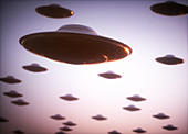 Unidentified flying objects, illustration