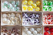 Various meringue drops