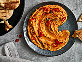 Bell pepper and chili hummus