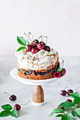 Cherry meringue cake