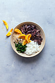 Feijoada Bowl (bean dish with meat, Portugal, Brazil)
