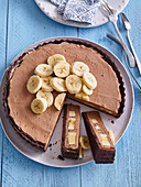 Banana chocolate mousse cake