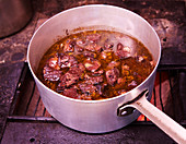 Wildboar slow cooked with tuscan herbs