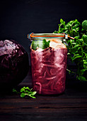 Pickled red cabbage