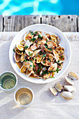 Clams with Sherry and Serrano ham