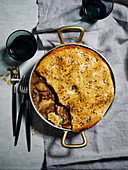 Lamb, fennel and Manchego pie with lard pastry