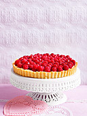 Raspberry flan