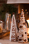 Decorated gingerbread trees