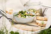 Grüner Bohnensalat mit Thunfisch