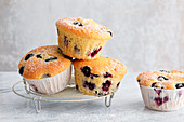 Summer berry muffins