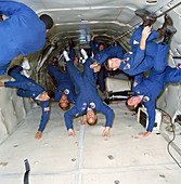 Astronauts training in free-fall