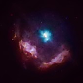 Pulsar J1846-0258, Chandra X-ray image