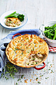 Chicken and thyme one-pan pie
