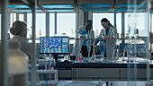 Team of scientists working in a laboratory