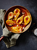 Poached and Roasted Pears