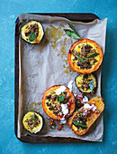 Bobotie Baked Squash with Mince Stuffing