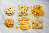 Selection of fresh pasta