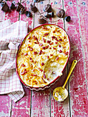 Triple cheese and bacon dauphinoise
