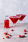 Raspberry and beetroot cocktail