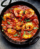 Shrimp curry with tomatoes