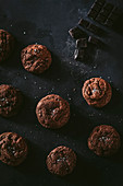 Fudgy sea salt chocolate cookies