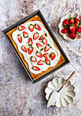 Tres Leches Cake with Fresh Strawberries