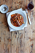 Bean cassoulet with sausages