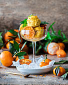 Tangerine icecream