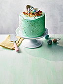 Green easter cake