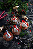 Coconut cake pops for Christmas